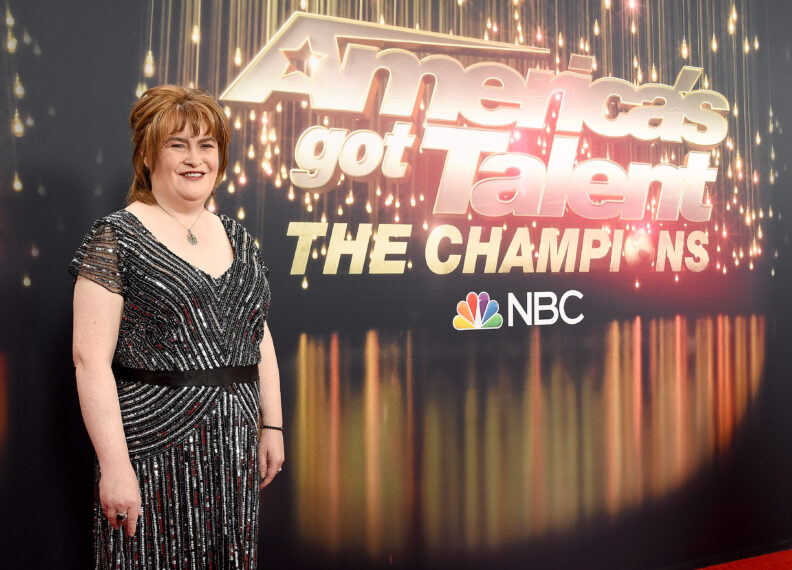 Susan Boyle arrives at 
