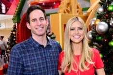 Tarek and Christina El Moussa, hosts of HGTV's hit show Flip or Flop, visited the HGTV Santa HQ at Lakewood Center