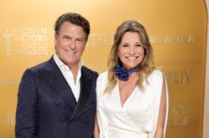 Ted McGinley and Gigi Rice attend the 31st Annual Screen Actors Guild Awards at Shrine Auditorium and Expo Hall on February 23, 2025 in Los Angeles, California.