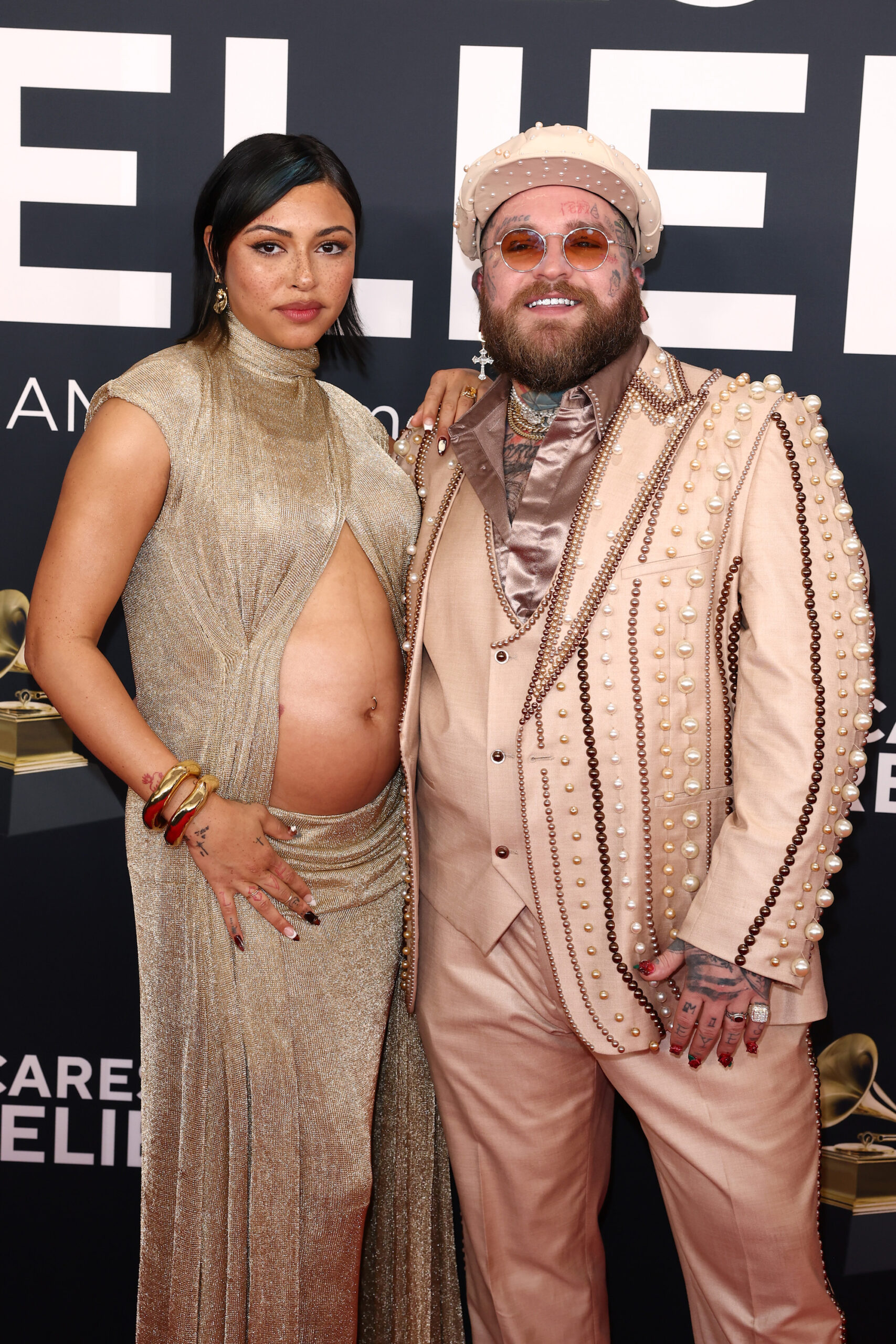 Raiche Wright and Teddy Swims attend the 67th Annual GRAMMY Awards