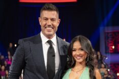 jenn tran and jesse palmer for 'the bachelorette' men tell all