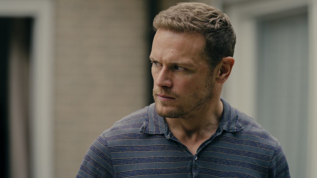Sam Heughan in 'The Couple Next Door' Season 1 finale
