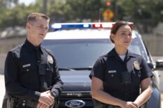 Patrick Keleher as Seth, Melissa O'Neil as Lucy — 'The Rookie' Season 7 Episode 4 'Darkness Falling'