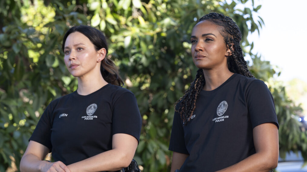 Melissa O'Neil as Lucy, Mekia Cox as Nyla — 'The Rookie' Season 7 Episode 8 'Wildfire'