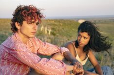 Timothee Chalamet and Taylor Russell in Bones and All
