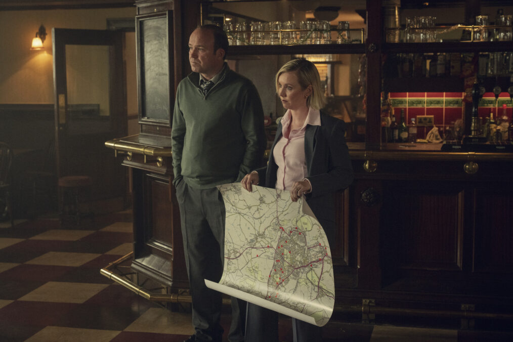 Rory Kinnear as Des, Lauren Lyle as Dani in Episode 3 of Toxic Town