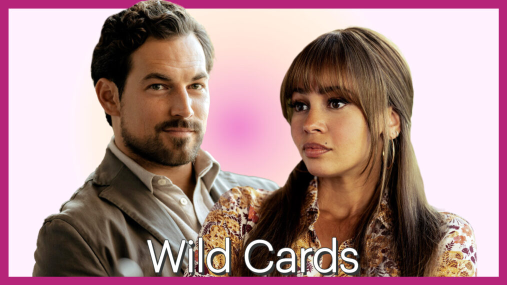 Giacomo Gianniotti and Vanessa Morgan in 'Wild Cards'