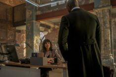 Eve Harlow as Dr. Ingrid Derian and Morris Chestnut as Dr. John Watson — 'Watson' Season 1 Episode 3 'Wait for the Punchline'