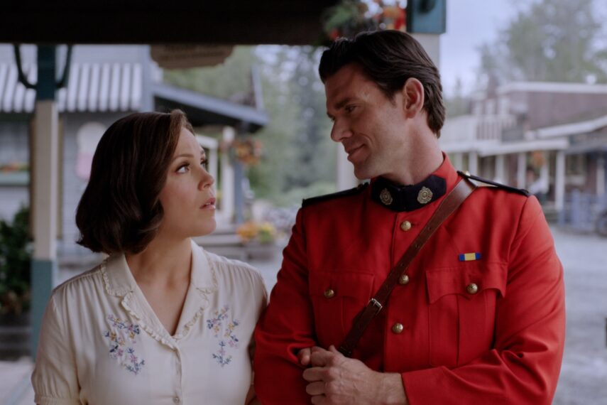 Erin Krakow and Kevin McGarry as Elizabeth and Nathan in 'When Calls the Heart' Season 12