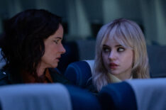 Juliette Lewis as Natalie and Sophie Thatcher as Teen Natalie in 'Yellowjackets' Season 2 finale - 'Storytelling'