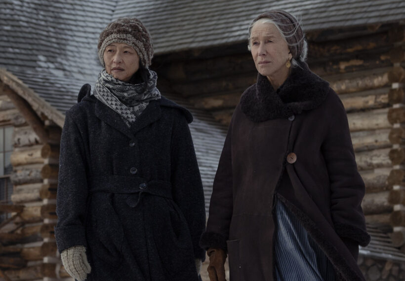 Joy Osmanski as Alice Davis and Helen Mirren as Cara in '1923' Season 2 Episode 4 - 'Journey the Rivers of Iron'
