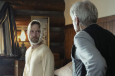 Brian Geraghty as Zane and Harrison Ford as Jacob Dutton in season 2 , Episode 4 of 1923