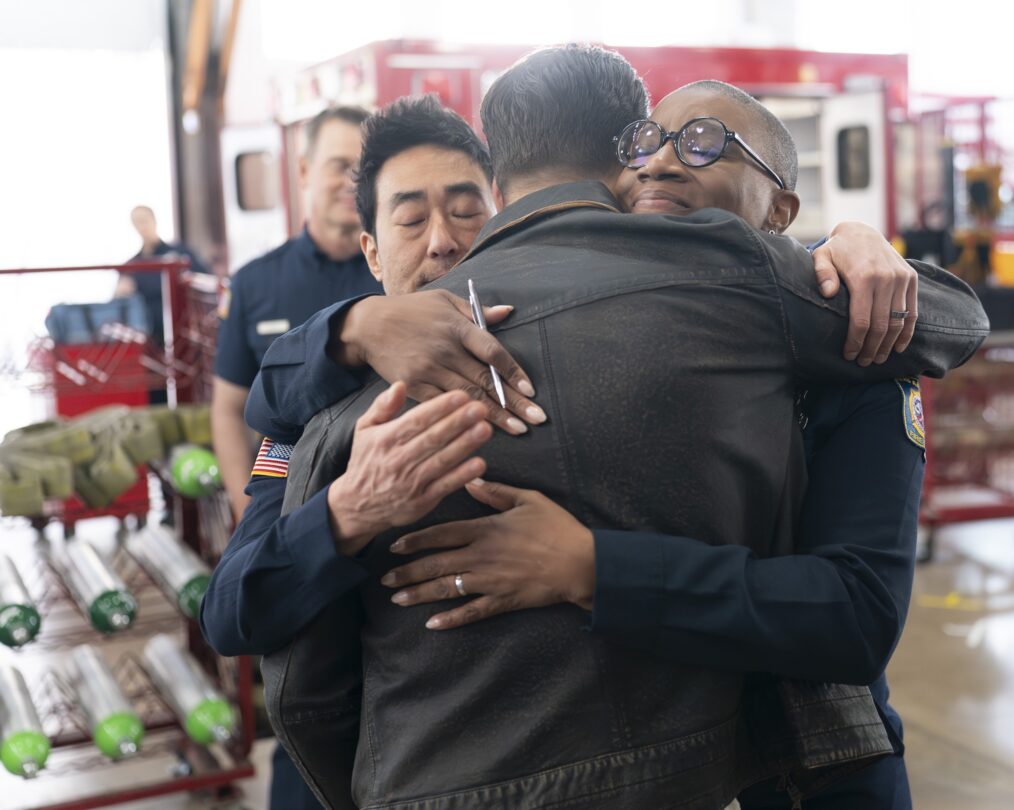 Kenneth Choi as Chimney and Aisha Hinds as Hen — '9-1-1' Season 8 Episode 9 