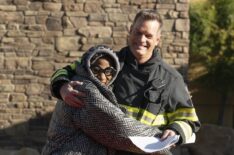 Aisha Hinds and Peter Krause — Behind the Scenes of '9-1-1' Season 8 Episode 11 'Holy Mother of God'