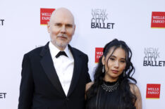 Billy Corgan and Chloe Mendel Corgan attend the New York City Ballet 2024 Fall Fashion Gala at David H. Koch Theater at Lincoln Center on October 09, 2024 in New York City.