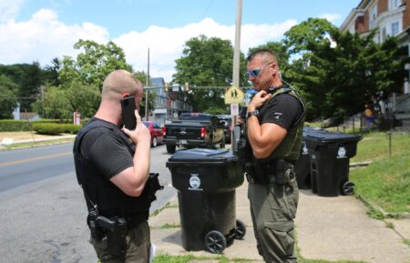 Harrisburg Constables Dennis and Paul on scene.