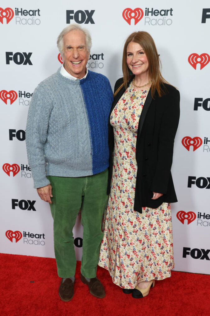 Henry Winkler and Zoe Winkler Reinis attend the 2025 iHeartRadio Music Awards at Dolby Theatre in Los Angeles, California on March 17, 2025. Broadcasted live on FOX