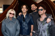 Emily Armstrong, Joe Hahn, Mike Shinoda, and Colin Brittain of Linkin Park attend the 2025 iHeartRadio Music Awards at Dolby Theatre in Los Angeles, California on March 17, 2025. Broadcasted live on FOX.