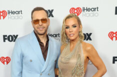Donnie Wahlberg and Jenny McCarthy attend the 2025 iHeartRadio Music Awards at Dolby Theatre in Los Angeles, California on March 17, 2025. Broadcasted live on FOX.