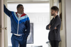 Tracy Morgan as Reggie Dinkins and Daniel Radcliffe as Arthur Tobin in The Fall and Rise of Reggie Dinkins - Season Pilot