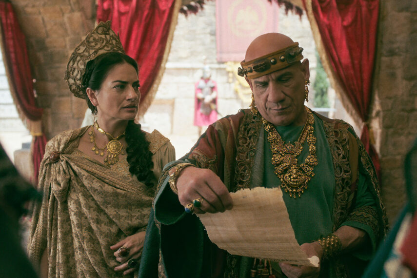 Paul Ben-Victor as King Herod and Shereen Khan as his Queen in The Chosen