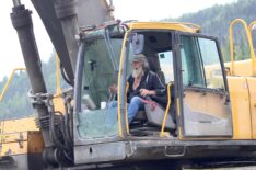 Tony Beets working in excavator