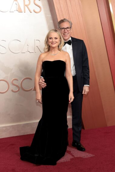 Amy Poehler and Joel Lovell attend the 97th Annual Oscars at Dolby Theatre on March 02, 2025 in Hollywood, California.