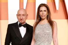 Ben Kingsley and Daniela Lavender attend the 2025 Vanity Fair Oscar Party