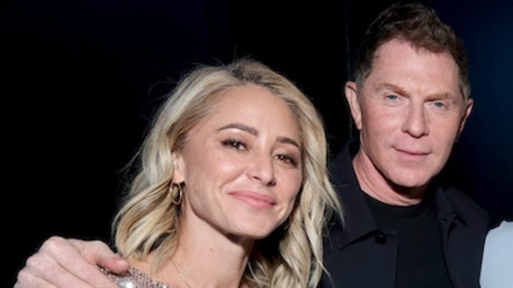 Brooke Williamson, Bobby Flay, attend the Food Network New York City Wine & Food Festival