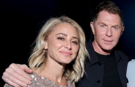 Brooke Williamson, Bobby Flay, attend the Food Network New York City Wine & Food Festival