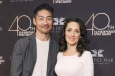 Brian Tee and Mirelly Taylor attend the 2025 Film Independent Spirit Awards