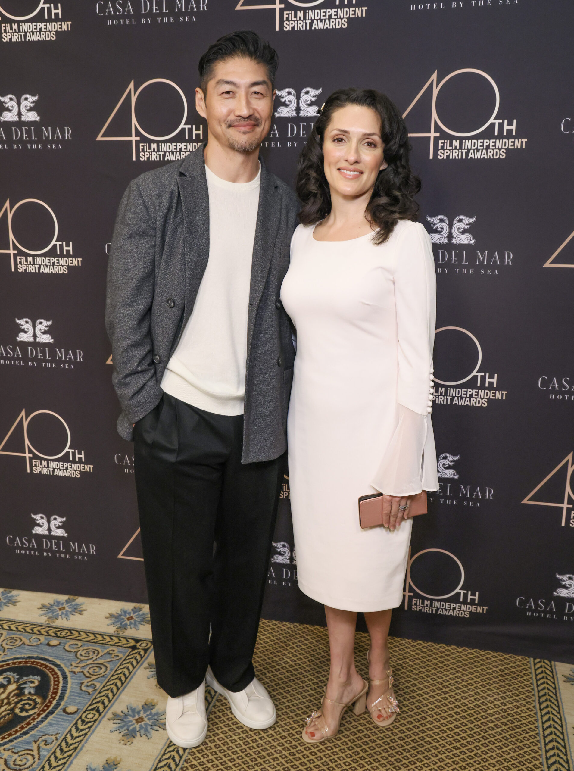 Brian Tee and Mirelly Taylor attend the 2025 Film Independent Spirit Awards