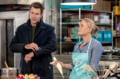 Cameron Mathison and Alison Sweeney in 'Sweet Revenge: A Hannah Swensen Mystery'