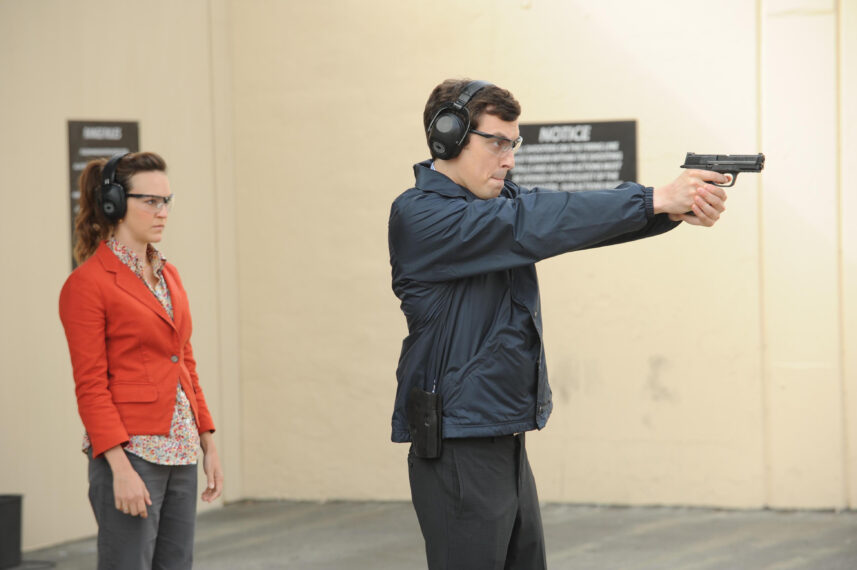 BONES, l-r: Carla Gallo, John Francis Daley in 'The Prince In the Plastic'