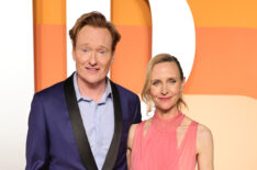 Conan O'Brien and Liza Powel O'Brien attend the 2025 Vanity Fair Oscar Party