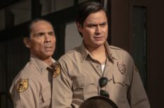 Zahn McClarnon and Kiowa Gordon in 'Dark Winds' Season 3