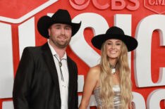 Devlin 'Duck' Hodges and Lainey Wilson attend the 2024 CMT Music Awards at Moody Center on April 07, 2024 in Austin, Texas.