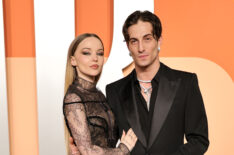 Dove Cameron and Damiano David attend the 2025 Vanity Fair Oscar Party