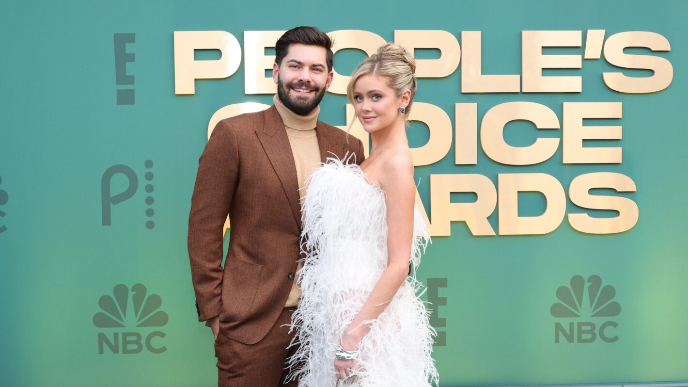 Dylan Barbour and Hannah Godwin attend the 2024 People's Choice Awards