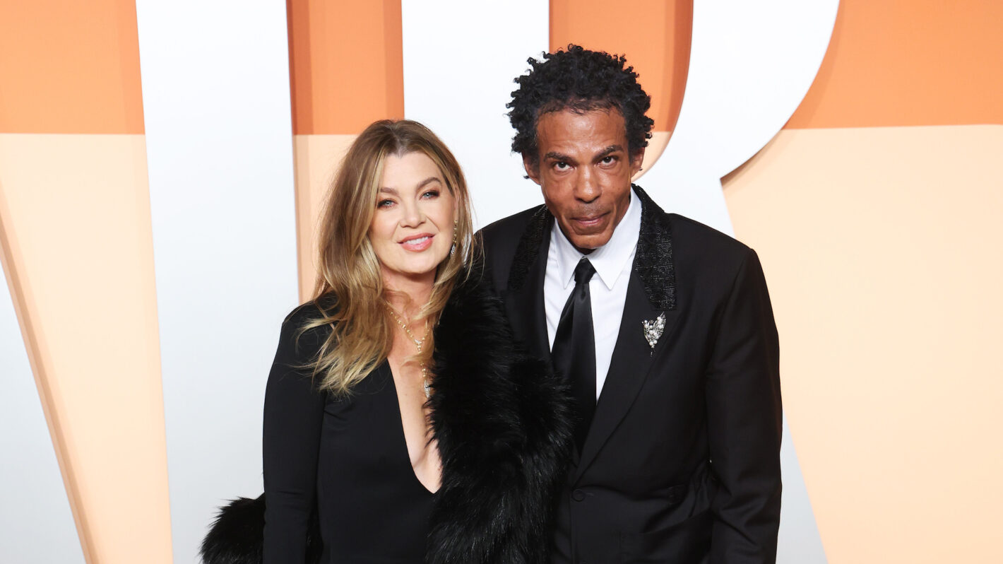 Ellen Pompeo and Chris Ivery attend the 2025 Vanity Fair Oscar Party