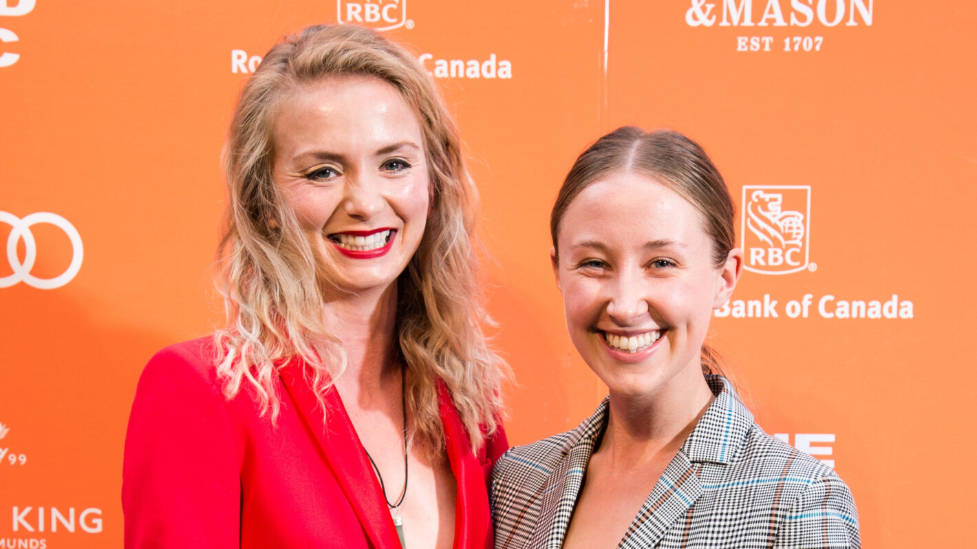 LONDON, ENGLAND - JUNE 23: (L-R) Sophie Melville and Erin Doherty attend The Old Vic midsummer party at The Brewery on June 23, 2019 in London, England.