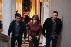 Jay Hayden as Agent Tyler Booth, Beth Lacke as Carolyn Steiner, and Jesse Lee Soffer as Supervisory Special Agent Wesley 'Wes' Mitchell — 'FBI: International' Season 4 Episode 17 'Dead Dead'