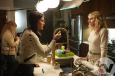 Hannah Adrian as Tink Chase, Director Milena Govich, and Shantel VanSanten as Nina Chase — 'FBI: Most Wanted' Season 6 Episode 15 'Four Bodies'