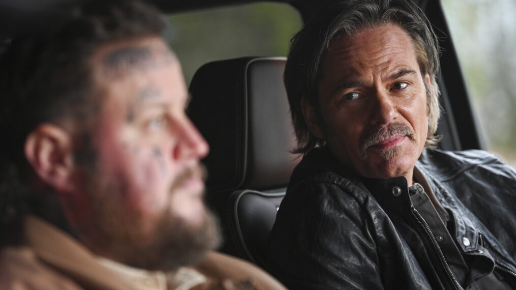 Jelly Roll as Noah and Billy Burke as Vince Leone — 'Fire Country' Season 3 Episode 17 