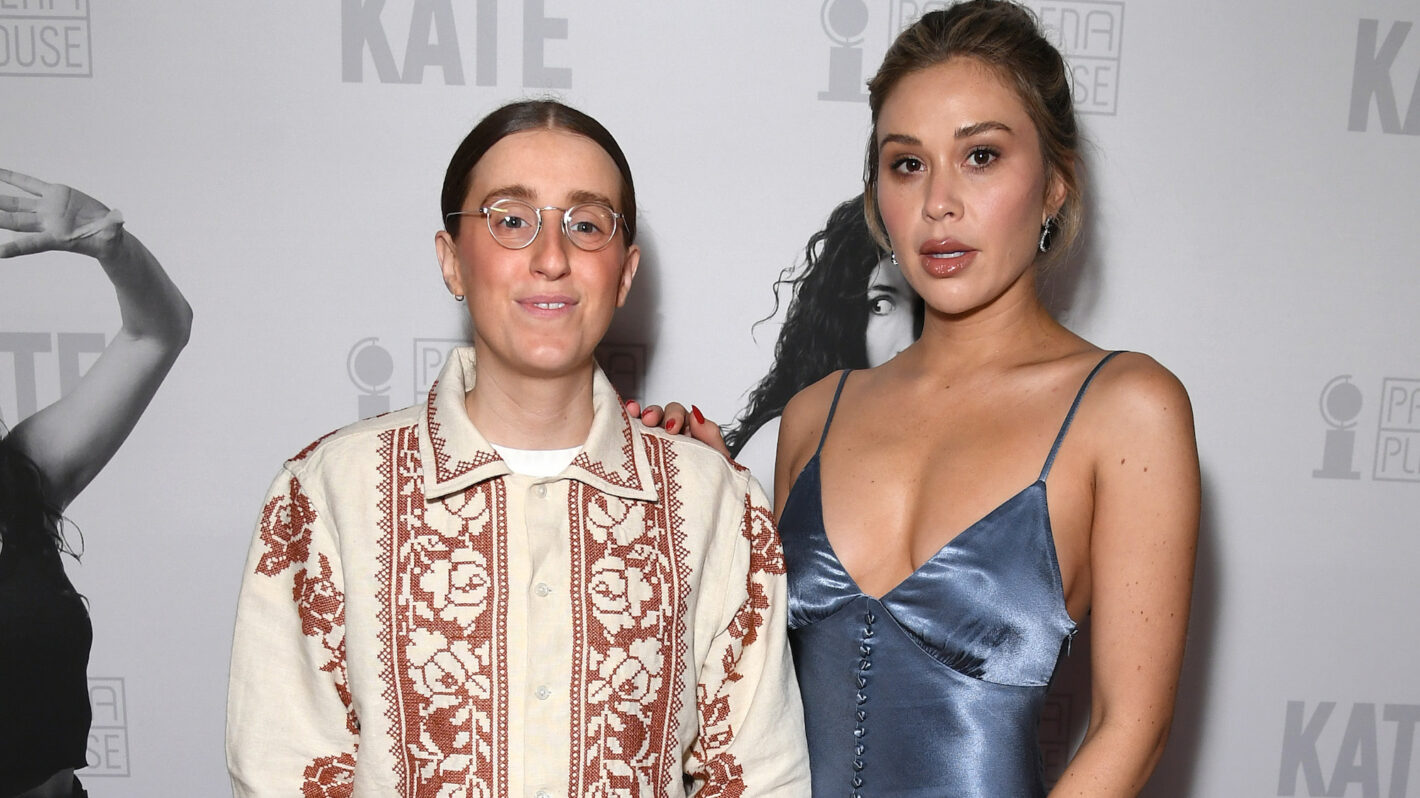 Robby Hoffman (L) and Gabby Windey attend the opening night performance of