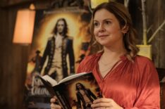 Rose McIver as Samantha in Ghosts - 'The Devil Went Down to Woodstone'