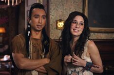 Roman Zaragoza and Sheila Carrasco in 'Ghosts' Season 4