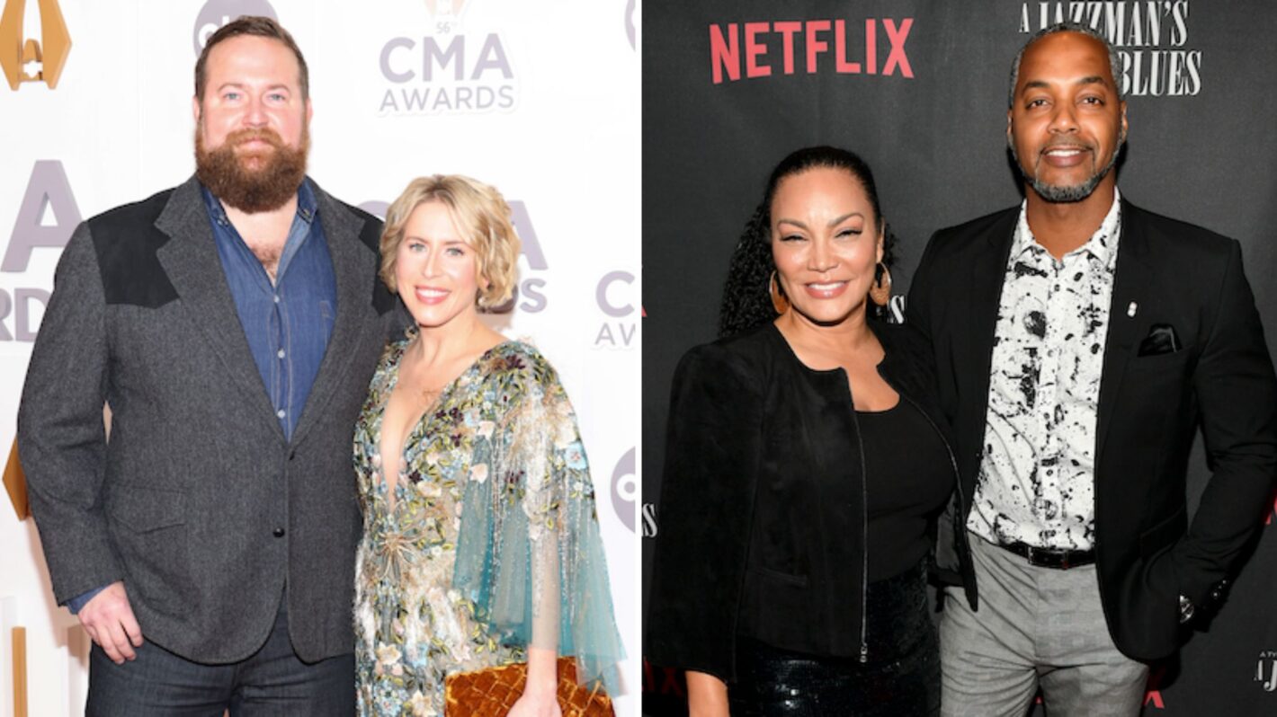 Ben Napier and Erin Napier attend The 56th Annual CMA Awards, Egypt Sherrod and Mike Jackson attend a special Atlanta screening of A JAZZMAN'S BLUES