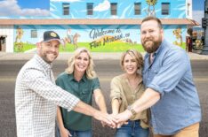 Dave and Jenny Marrs and Erin and Ben Napier in Home Town Takeover