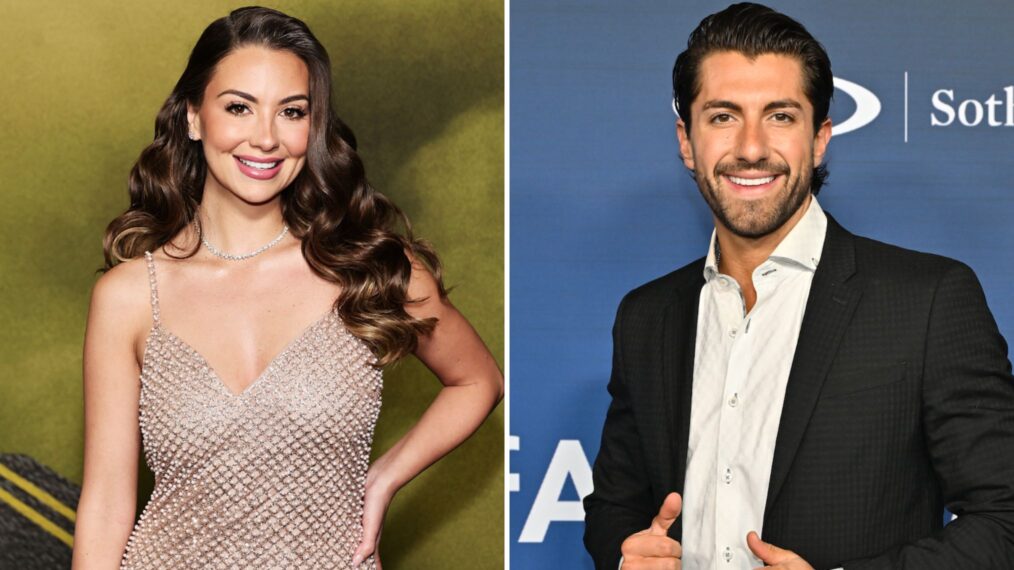Kelley Flanagan attends the 'Plane' New York Screening, Jason Tartick attends amfAR Las Vegas